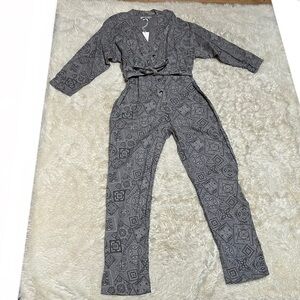 NWT Overlover Mohawk Jumpsuit in Stone Bandana Print - Size XS
